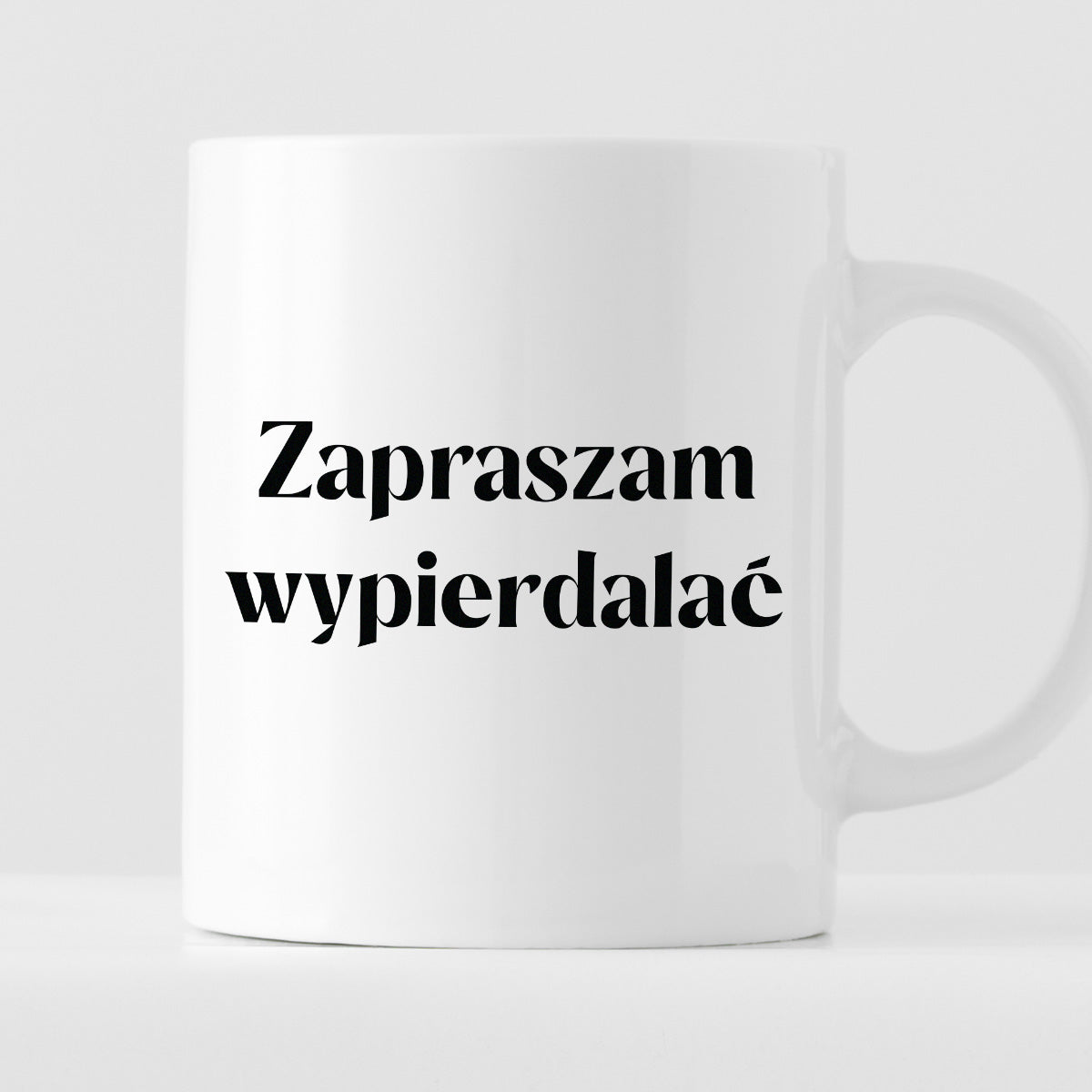 Kubek z nadrukiem "Zapraszam wypierdal*ć" 330 ml