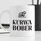 Kubek z nadrukiem "KURWA BOBER" 330 ml
