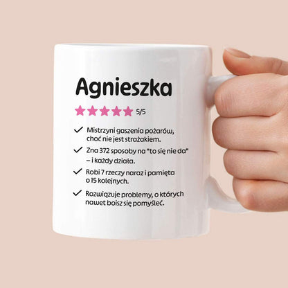 Kubek MISTRZYNI z imieniem