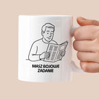 Kubek z nadrukiem "Masz bojowe zadanie" - Cytaty TATY - DZIEŃ TATY