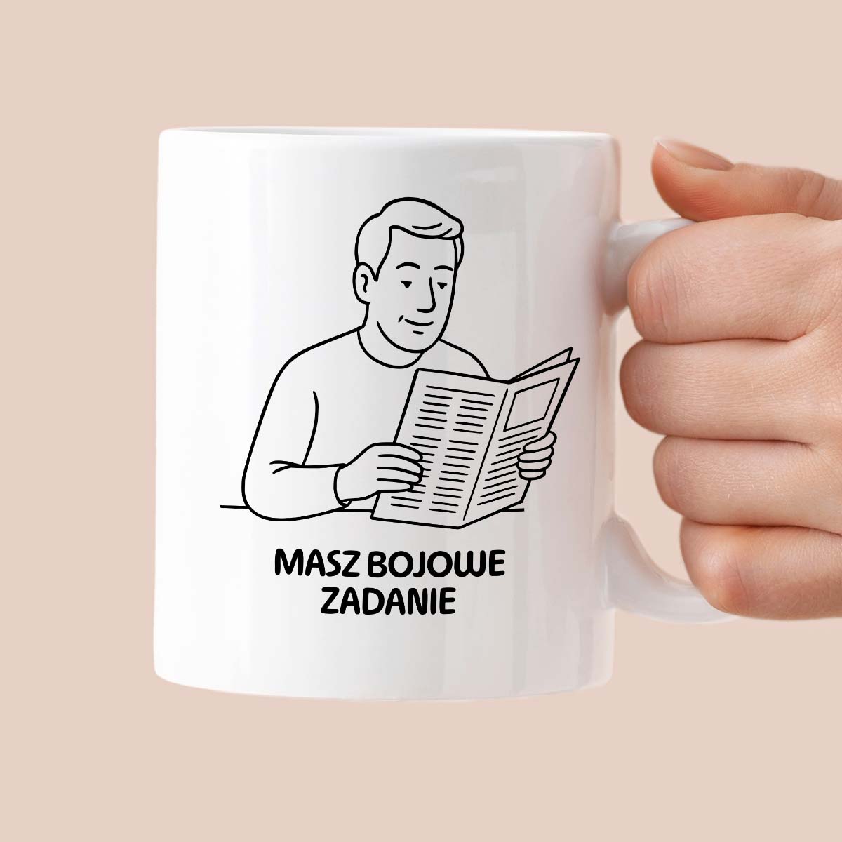 Kubek z nadrukiem "Masz bojowe zadanie" - Cytaty TATY - DZIEŃ TATY