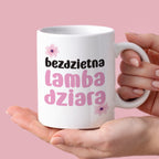 Kubek z nadrukiem "Bezdzietna lambadziara"