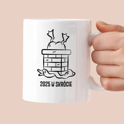 Kubek świąteczny z GĄSKĄ - "2025 W SKRÓCIE"