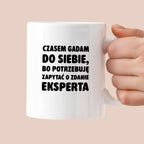 Kubek z nadrukiem - "Czasem gadam do siebie"
