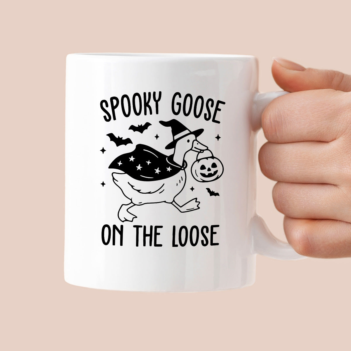 Kubek z nadrukiem "Spookie goose on the loose" HALLOWEEN 🎃