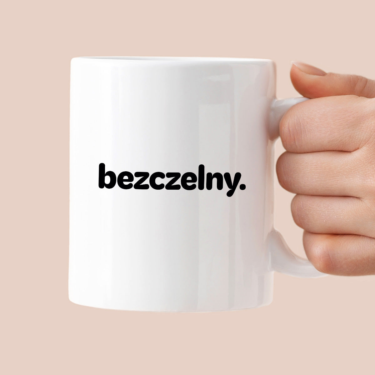 Kubek z nadrukiem - "bezczelny."