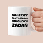 Kubek z nadrukiem - "Najlepszy pomysłodawca bojowych zadań"