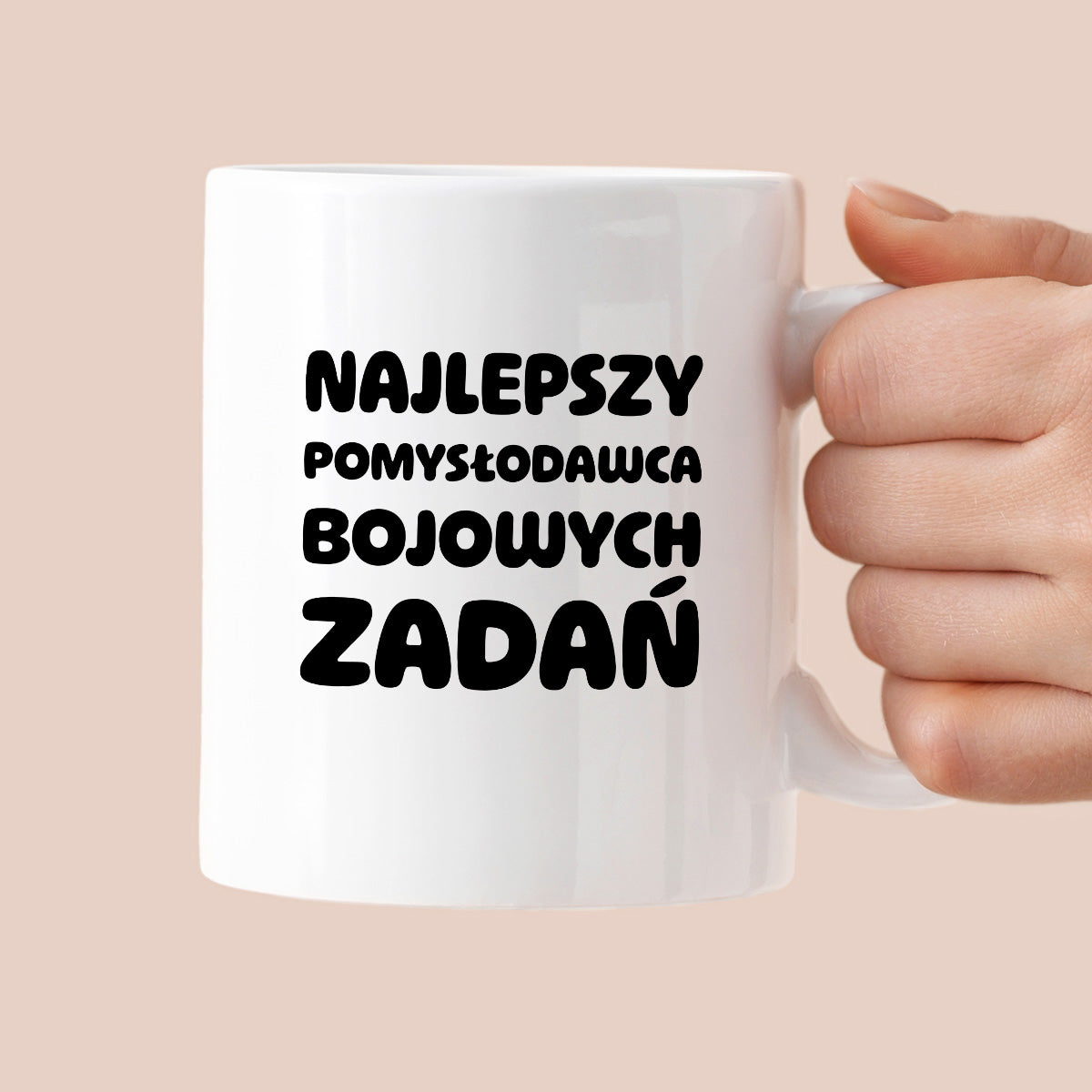 Kubek z nadrukiem - "Najlepszy pomysłodawca bojowych zadań"