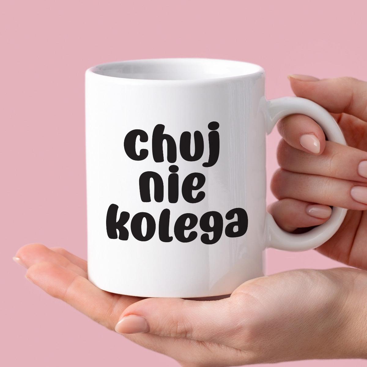 Kubek z nadrukiem "Chuj nie kolega"