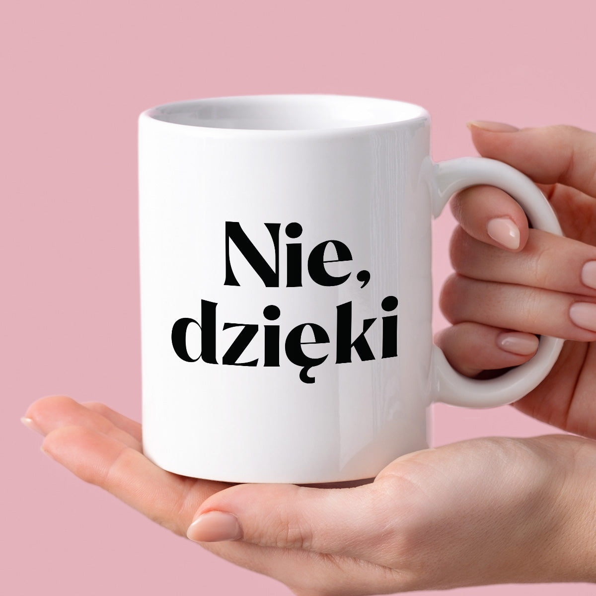 Kubek z nadrukiem "Nie, dzięki"