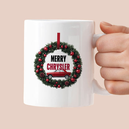 Kubek świąteczny mem "Merry Chrysler"