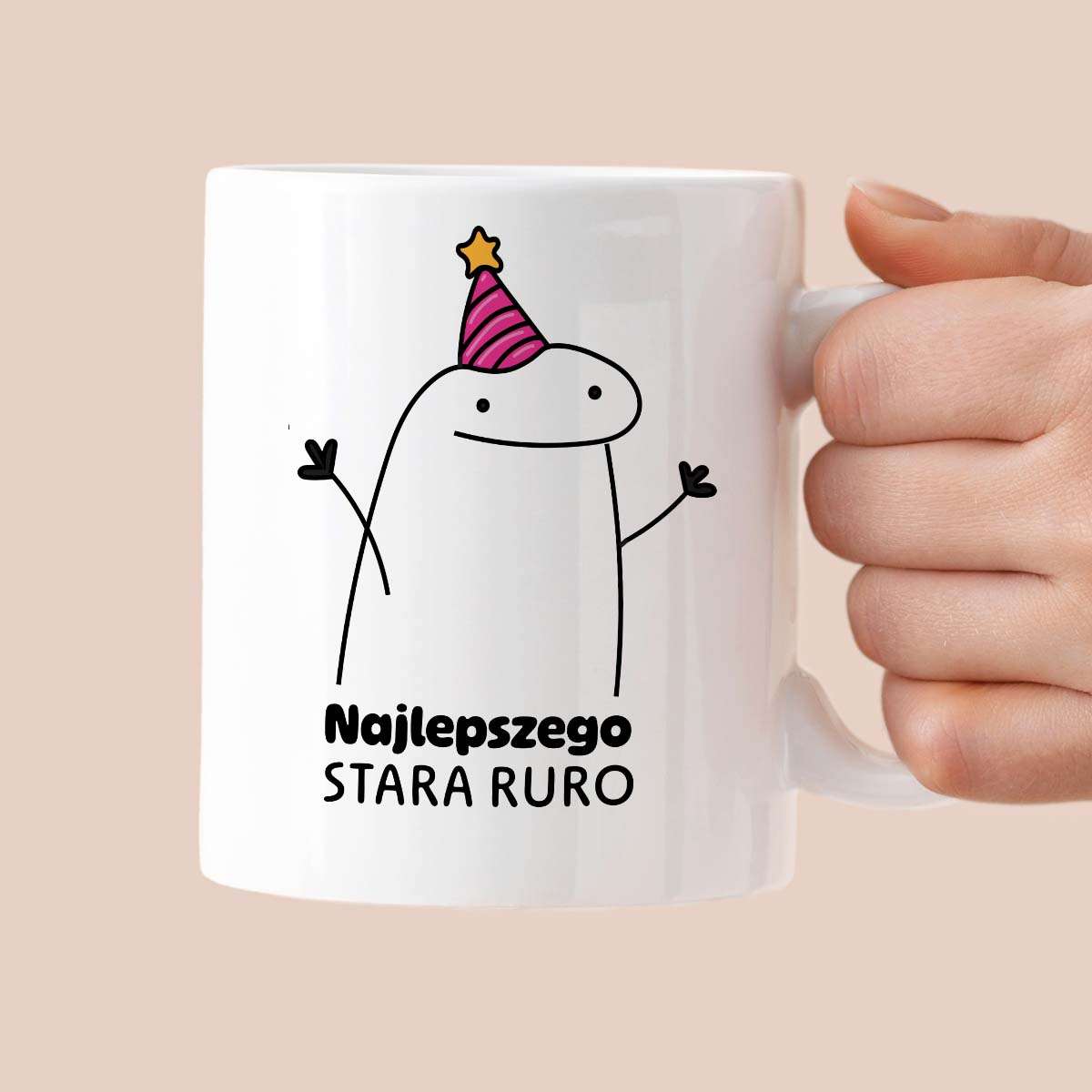 Kubek z nadrukiem - "Najlepszego stara ruro"