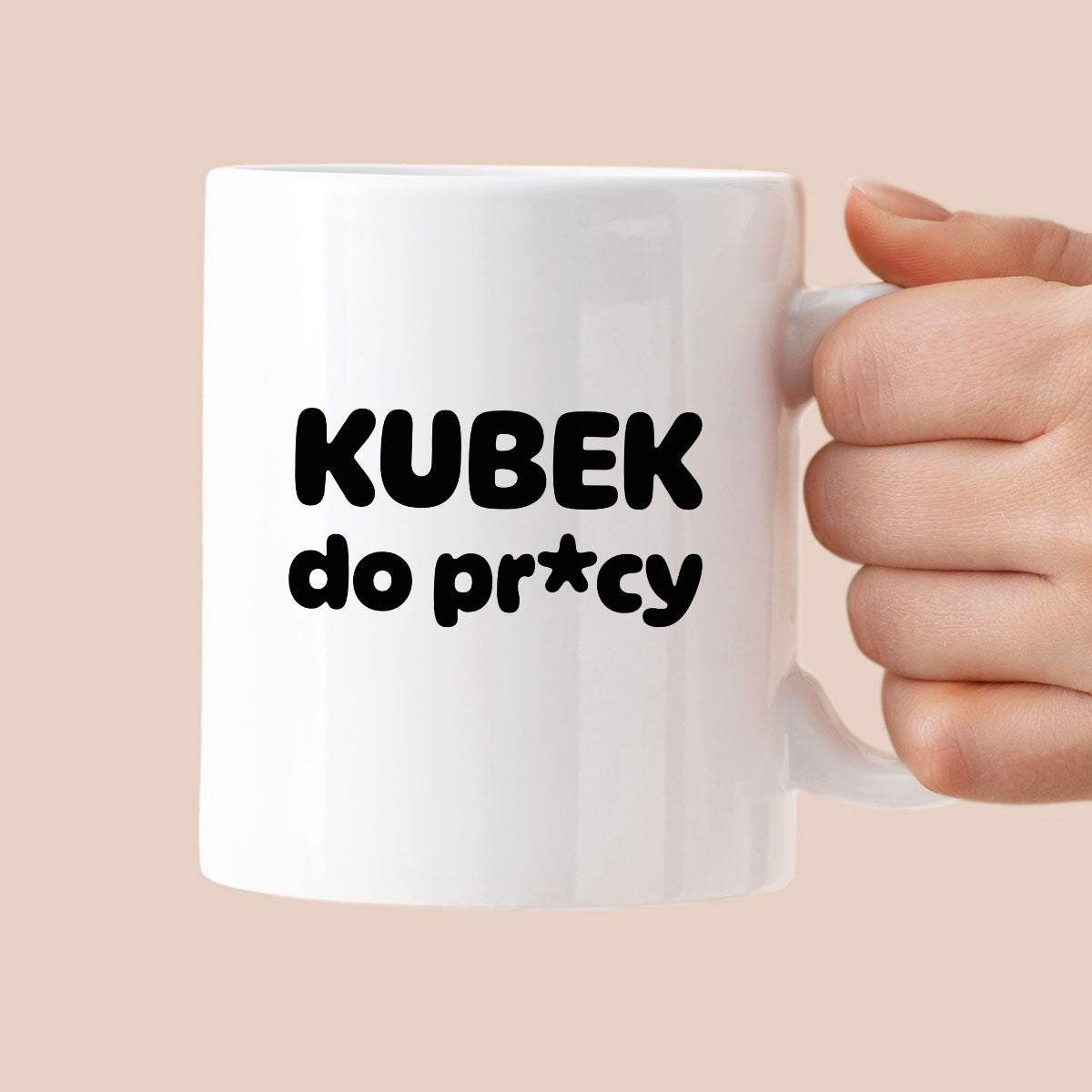 Kubek z nadrukiem "Kubek do pr*cy"