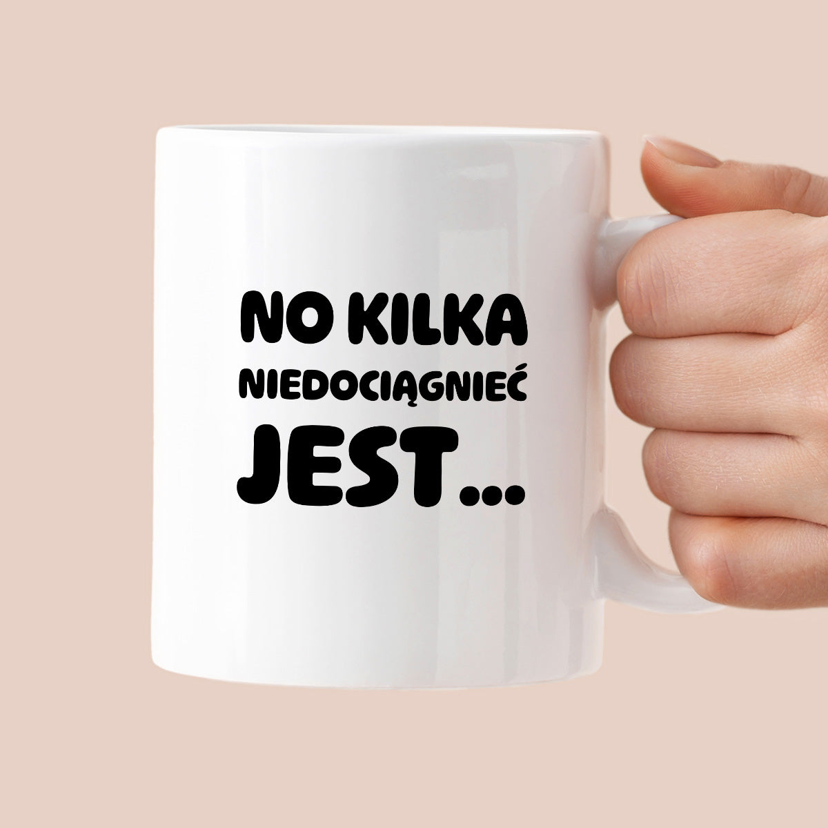 Kubek z nadrukiem - "No kilka niedociągnięć jest..."