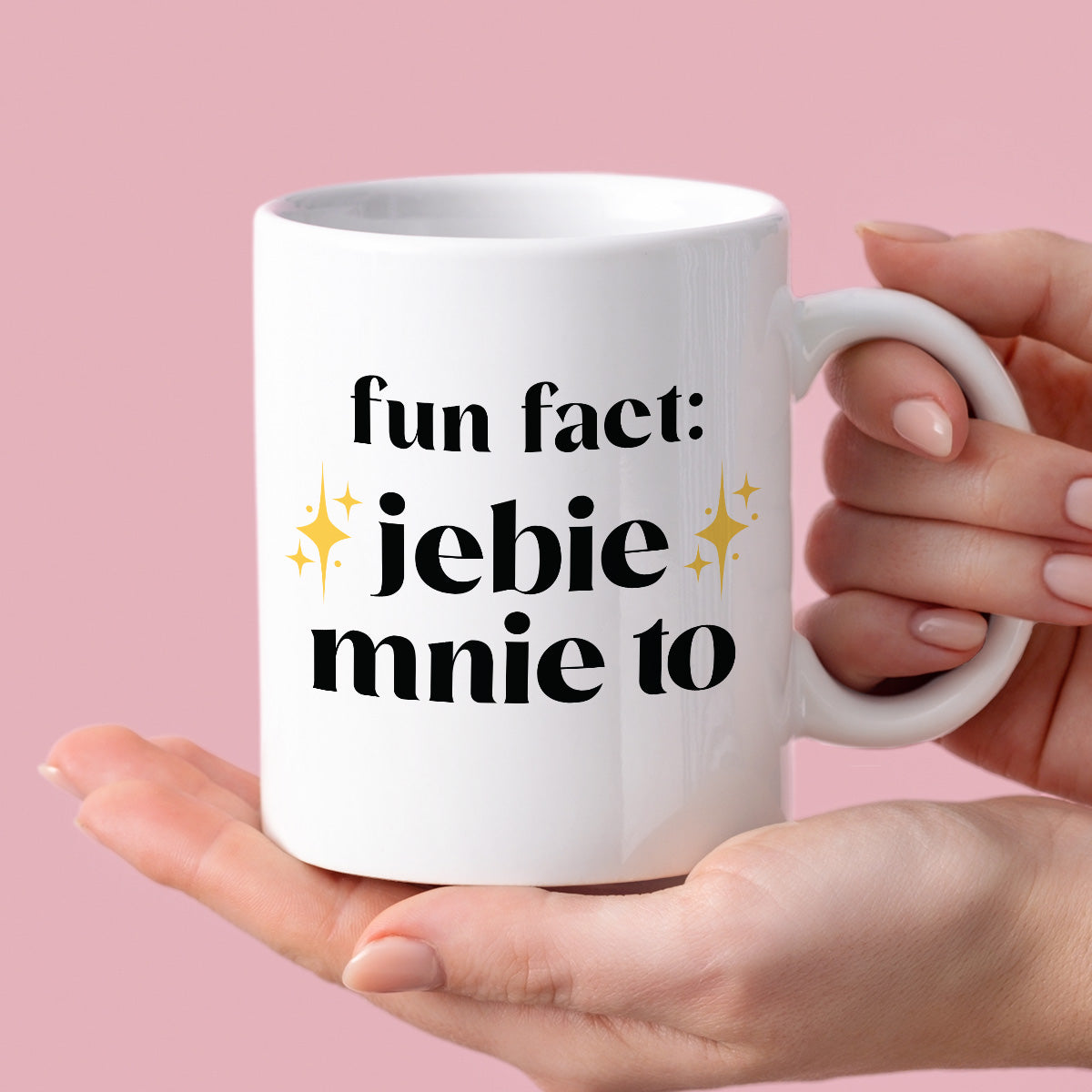 Kubek z nadrukiem "fun fact: jebie mnie to"