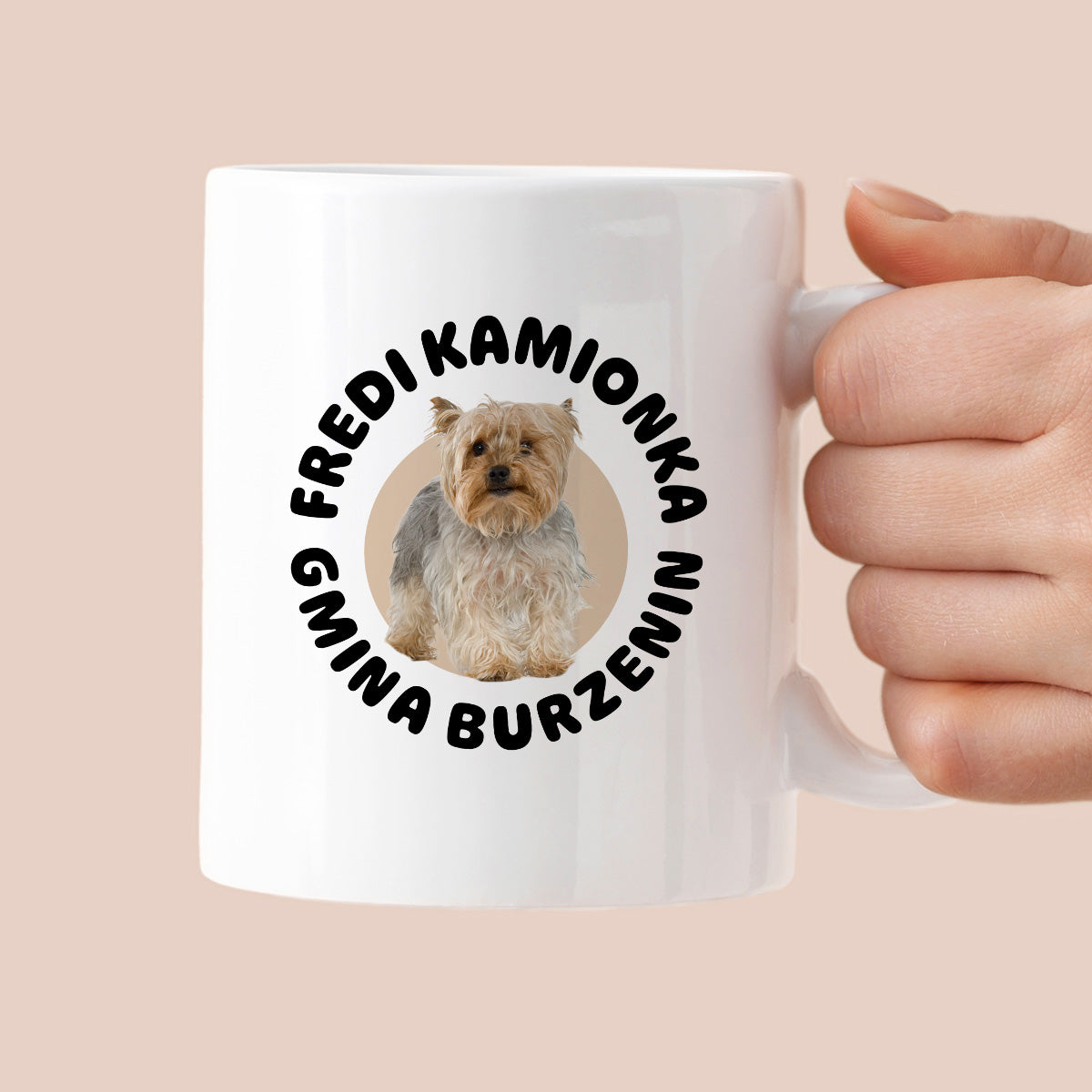 Kubek z nadrukiem - "Fredi Kamionka Gmina Burzenin"