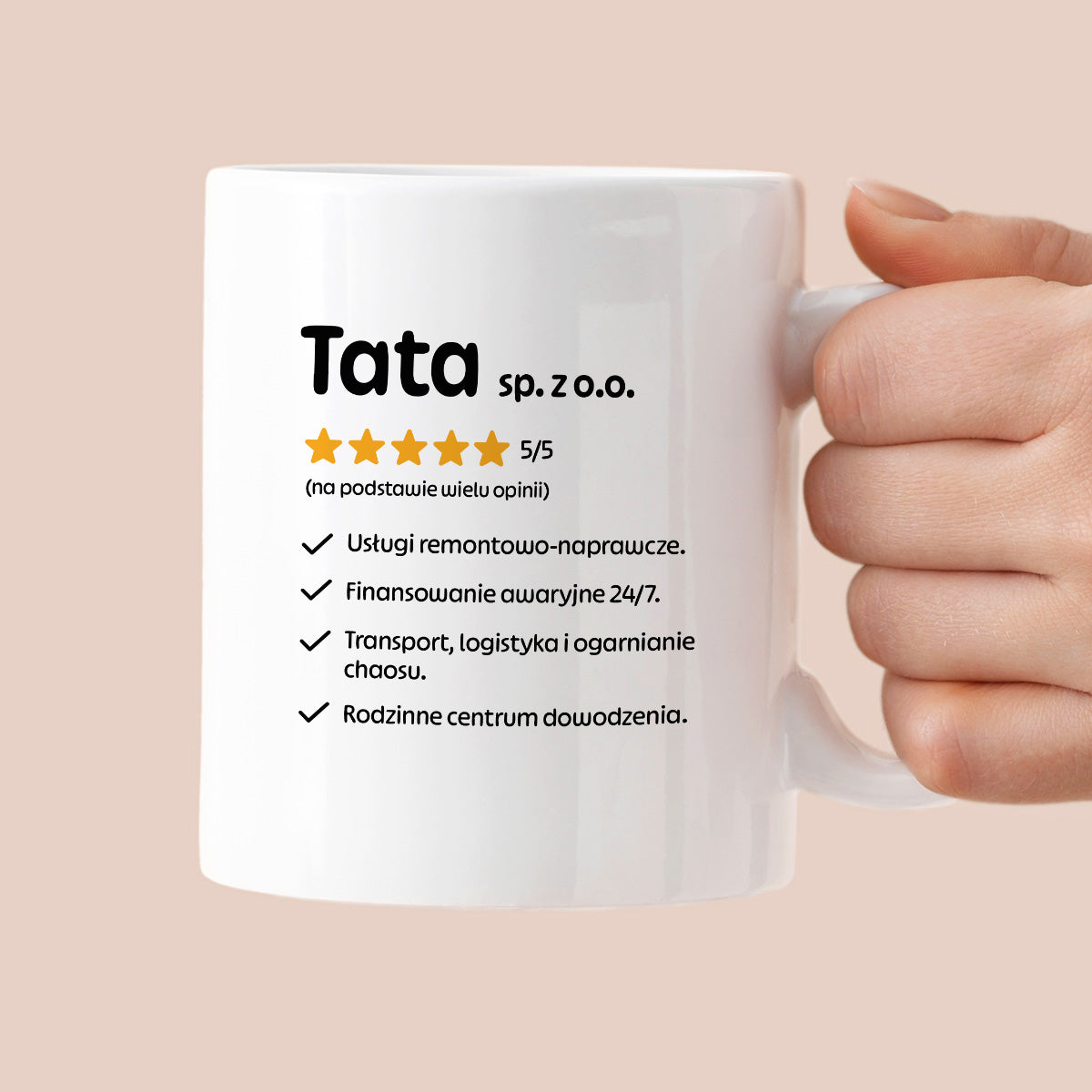 Kubek z nadrukiem - "Tata spółka z o.o."