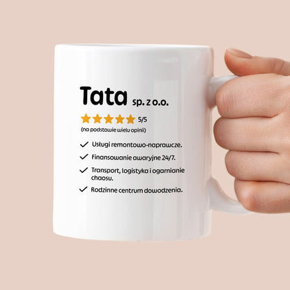 Kubek z nadrukiem - "Tata spółka z o.o."