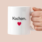 Kubek z nadrukiem - "Kocham."