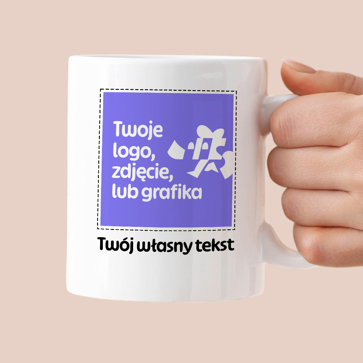 Kubek spersonalizowany z własnym zdjęciem / grafiką i podpisem