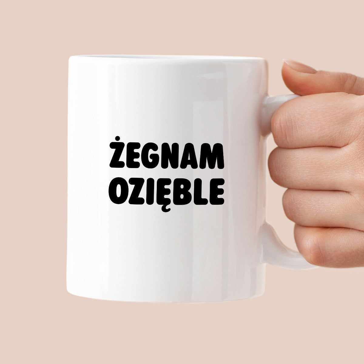 Kubek z nadrukiem - "Żegnam ozięble"
