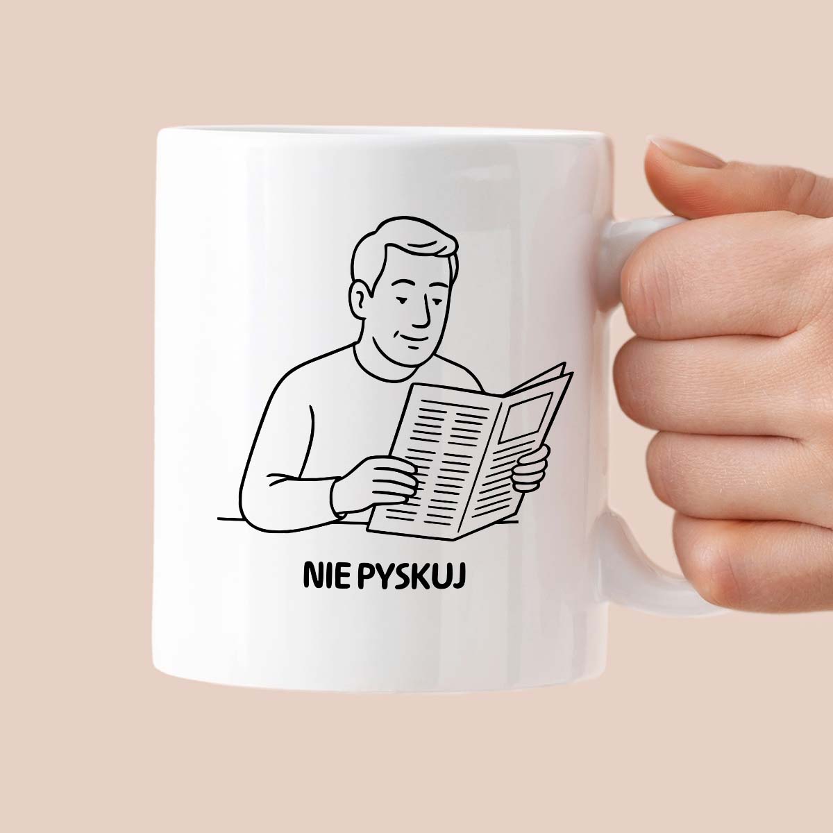 Kubek z nadrukiem "Nie pyskuj" - Cytaty TATY - DZIEŃ TATY