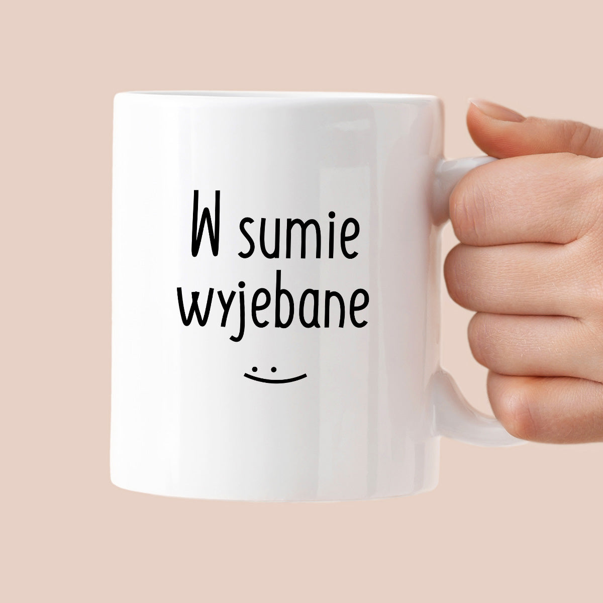 Kubek z nadrukiem "W sumie wyjebane"