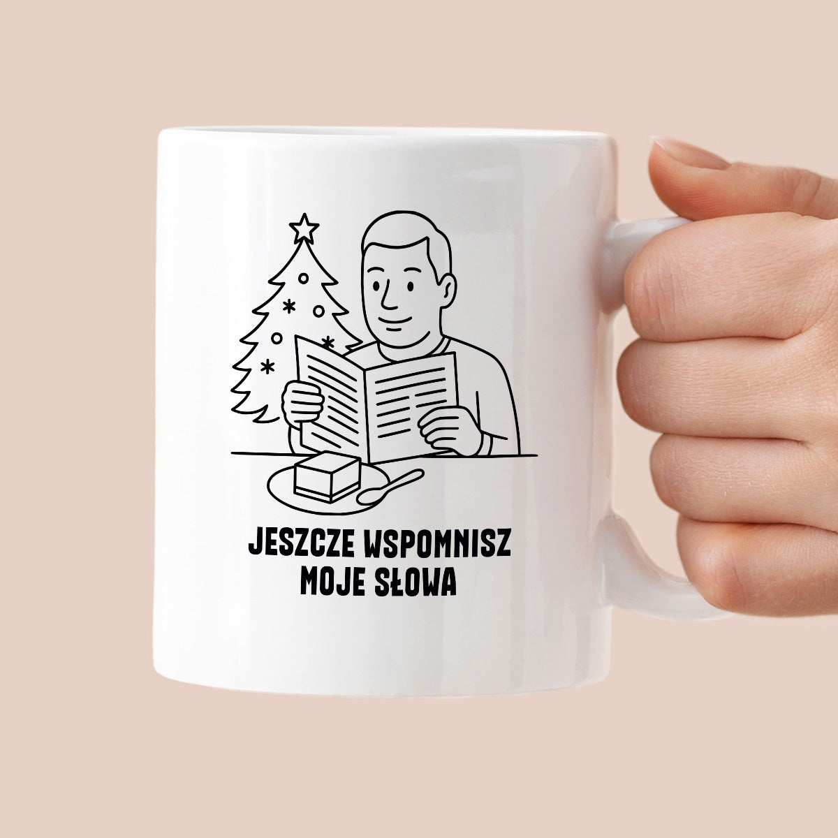 Kubek świąteczny z cytatem TATY - "Jeszcze wspomnisz moje słowa"