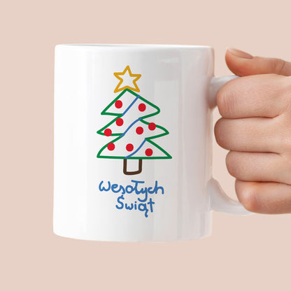 Kubek świąteczny śmieszny "Wesołych Świąt" PAINT