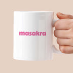 Kubek z nadrukiem "masakra"
