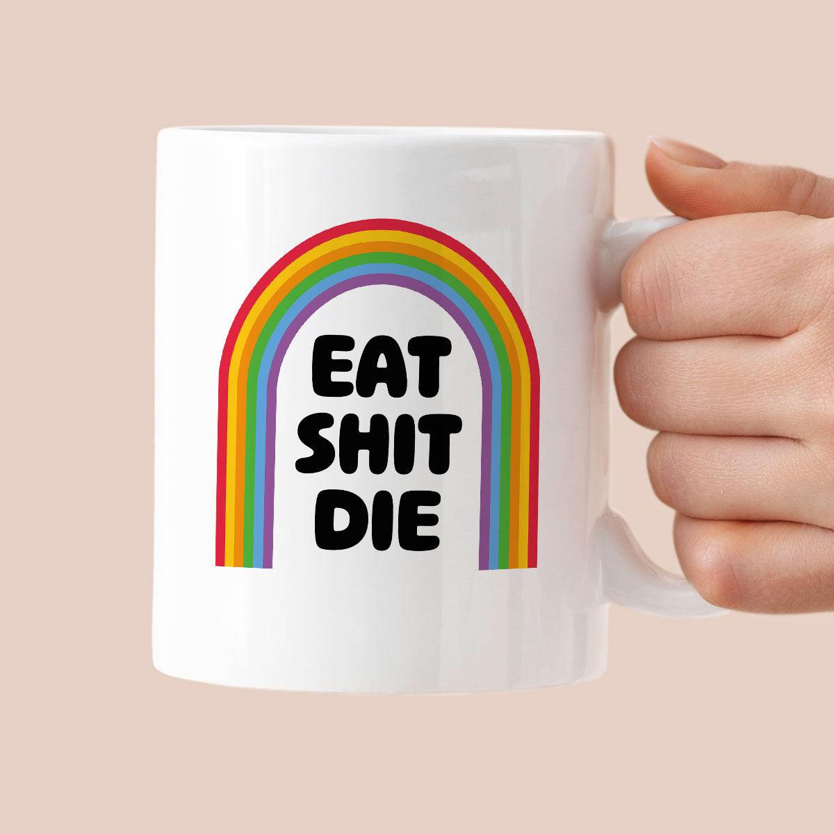Kubek z nadrukiem "EAT SHIT DIE"