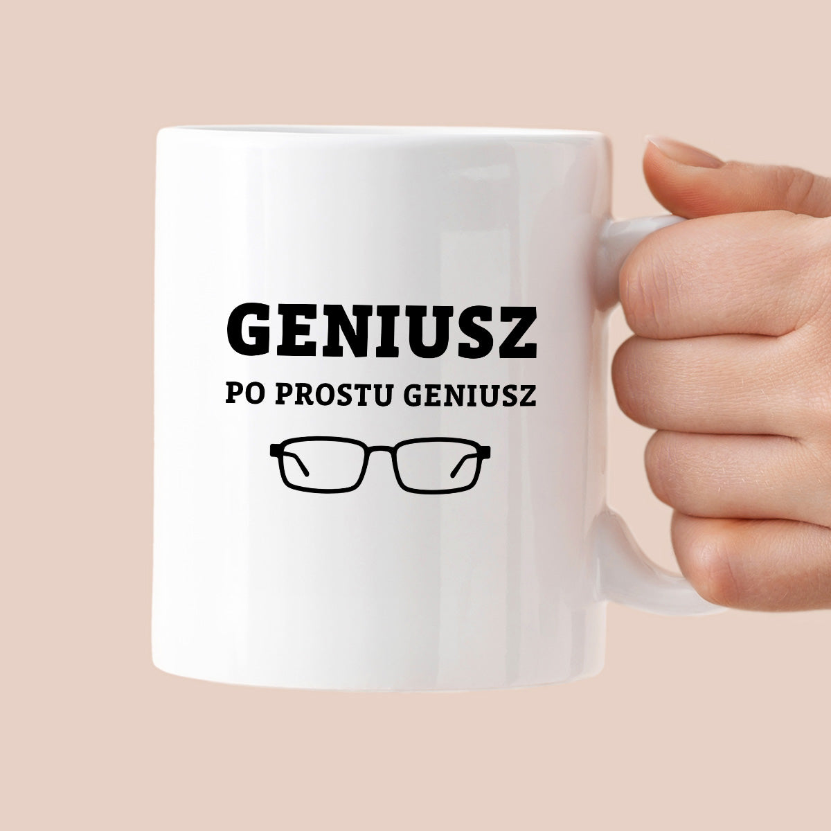 Kubek z nadrukiem - "GENIUSZ po prostu geniusz"