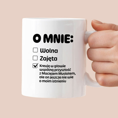 Kubek z nadrukiem "Mój status"