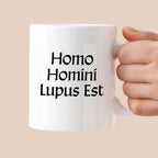 Kubek z nadrukiem "Homo Homini Lupus Est" v2