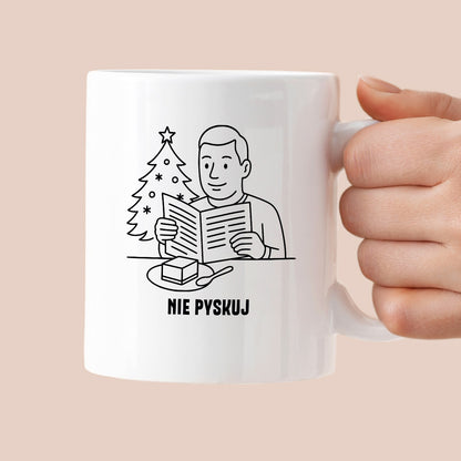Kubek świąteczny z cytatem TATY - "Nie pyskuj"