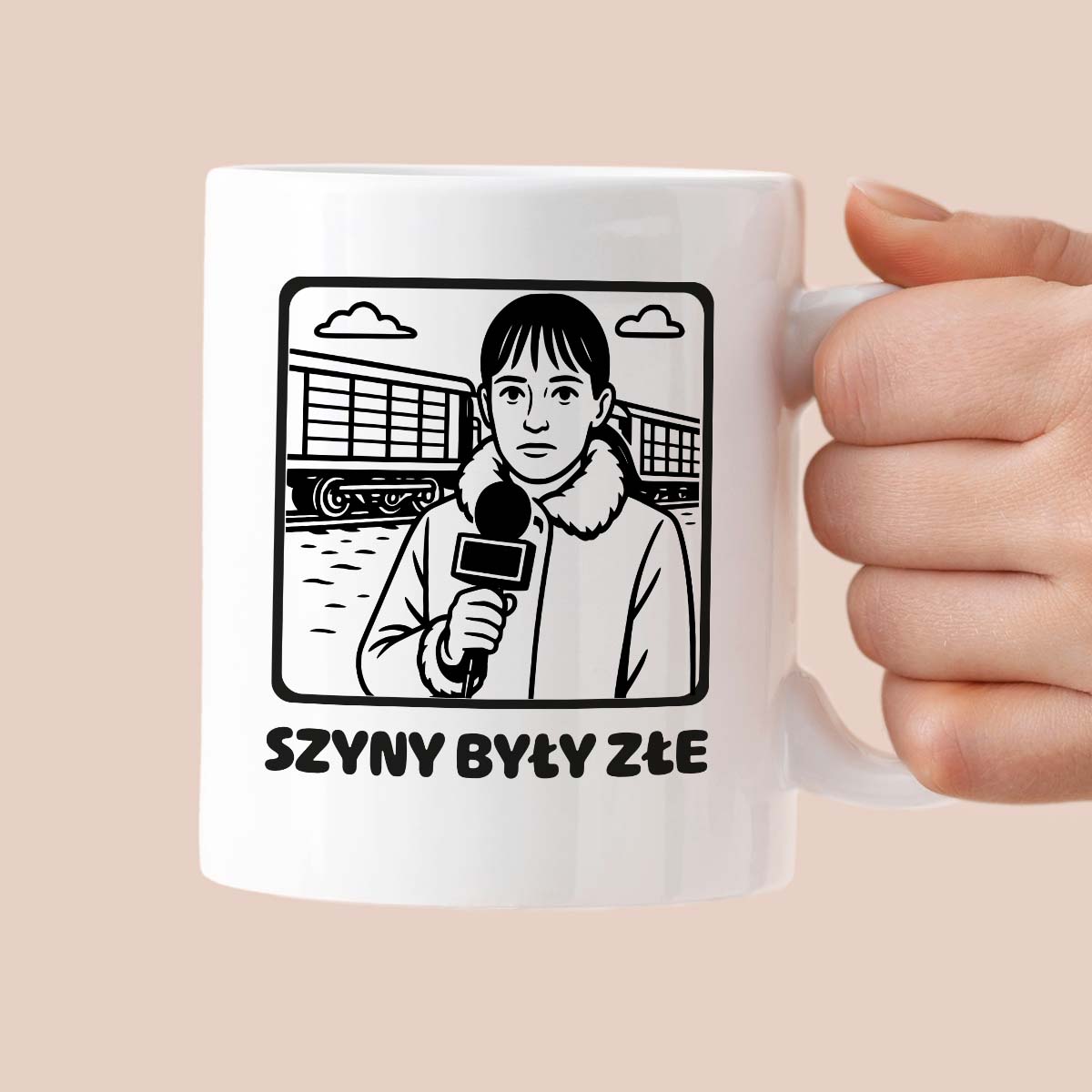 Kubek z nadrukiem - HITY POLSKIEGO INTERNETU - "Szyny były złe..."