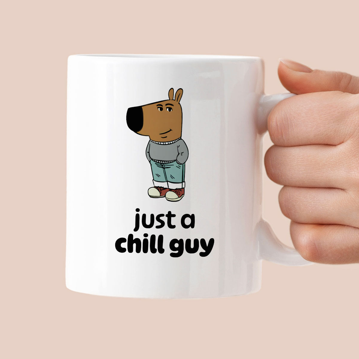 Kubek z nadrukiem "just a chill guy"