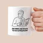 Kubek z nadrukiem "Jak mnie ząb bolał to go wyrwałem" - Cytaty TATY - DZIEŃ TATY