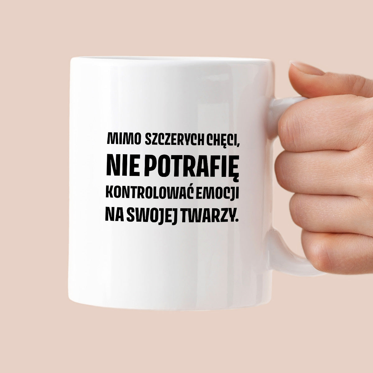 Kubek z nadrukiem - "Mimo szczerych chęci"