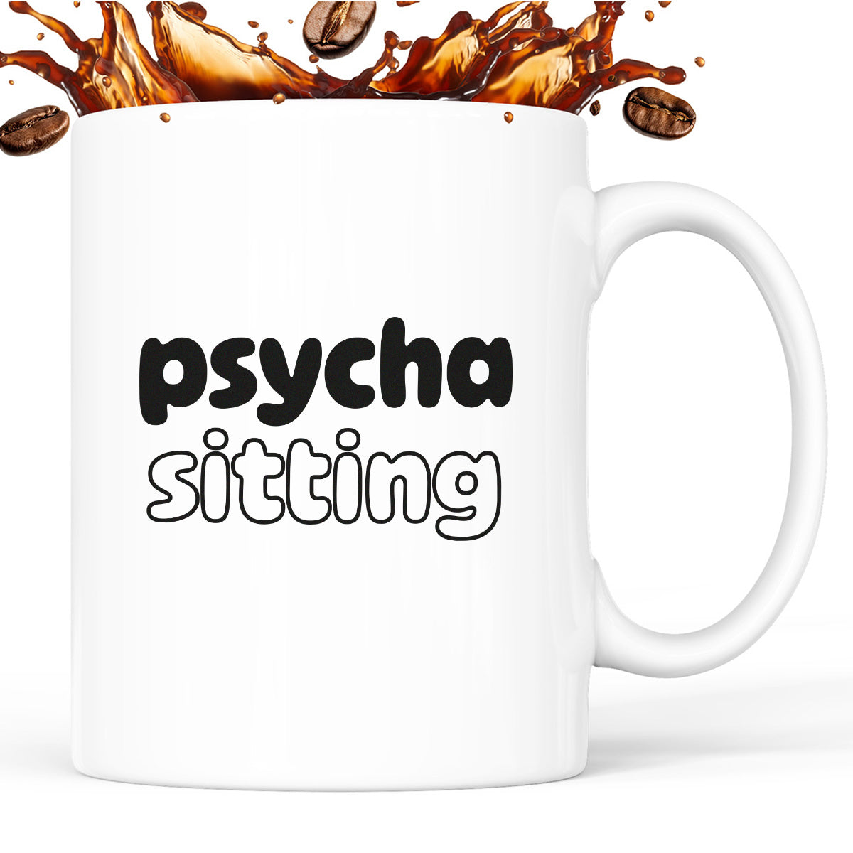 Kubek z nadrukiem - "Psycha sitting"