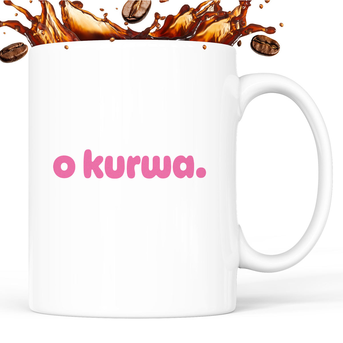 Kubek z nadrukiem "o kurwa" v2