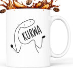 Kubek z nadrukiem "KURWA"