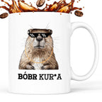 Kubek z nadrukiem "Bóbr kur*a"