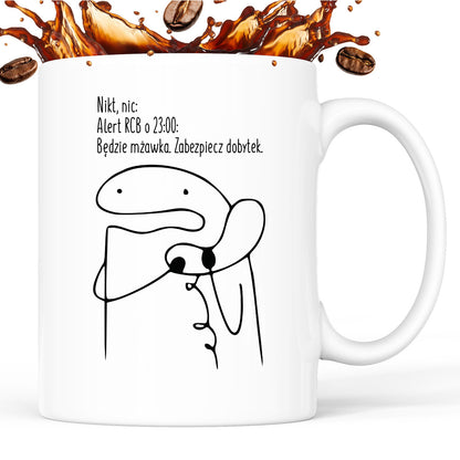 Kubek z nadrukiem - MEM - "Alert RCB"