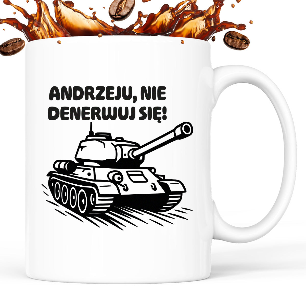 Kubek z nadrukiem - HITY POLSKIEGO INTERNETU - "Andrzeju, nie denerwuj się"
