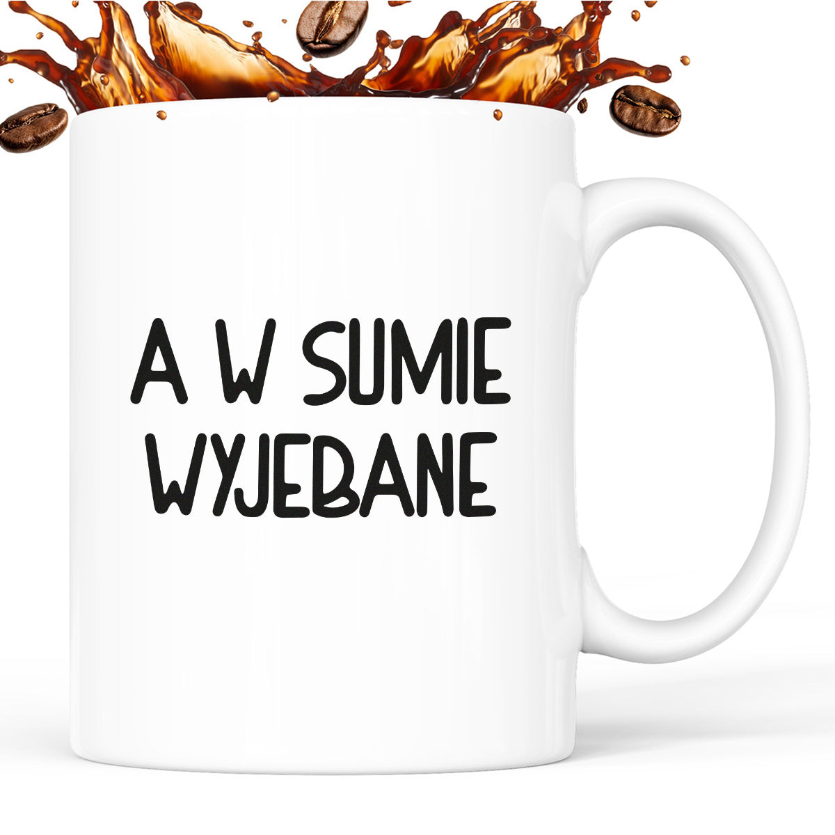 Kubek z nadrukiem "A w sumie wyjebane"