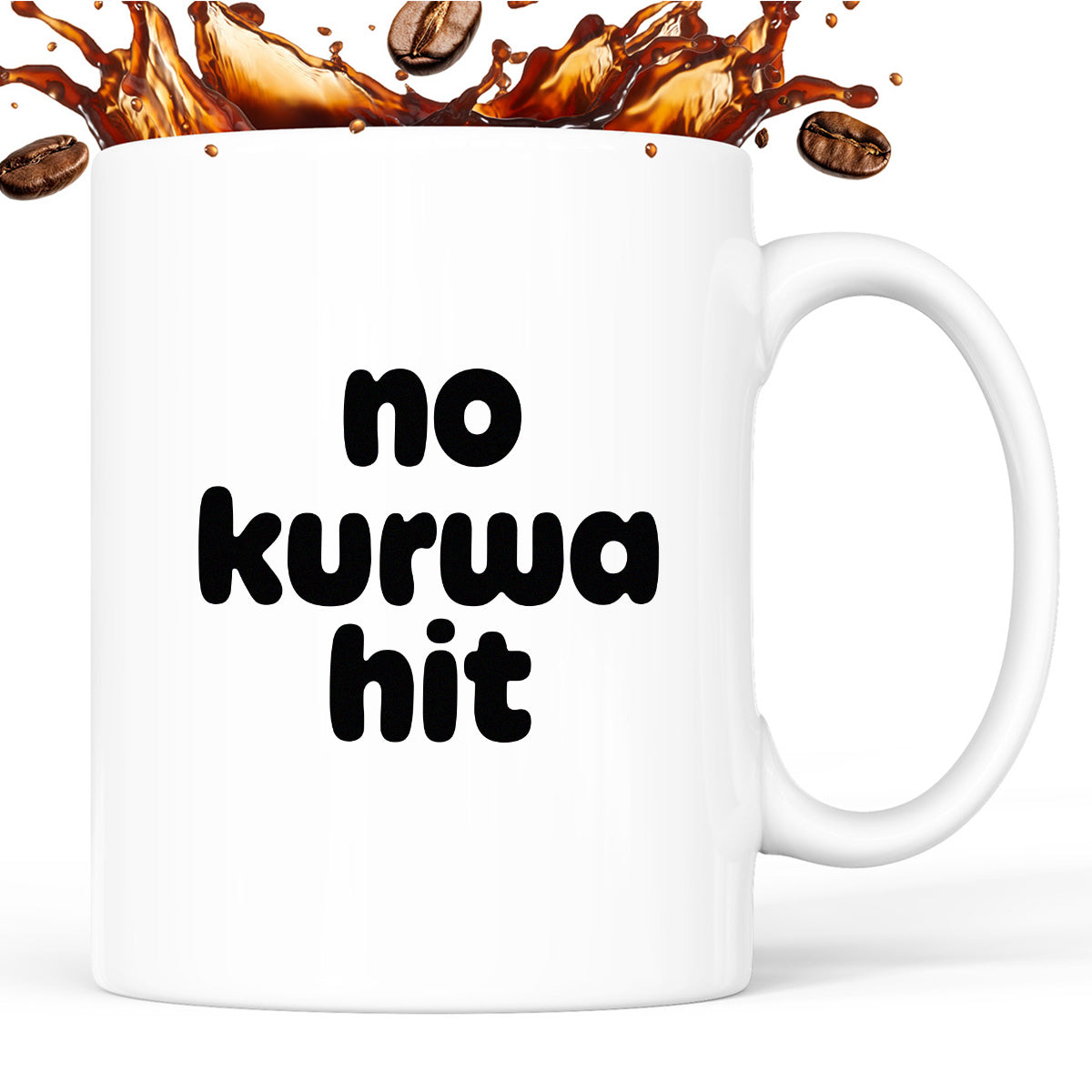 Kubek z nadrukiem - "no kurwa hit"