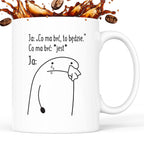 Kubek z nadrukiem - "Co ma być, to będzie" MEM