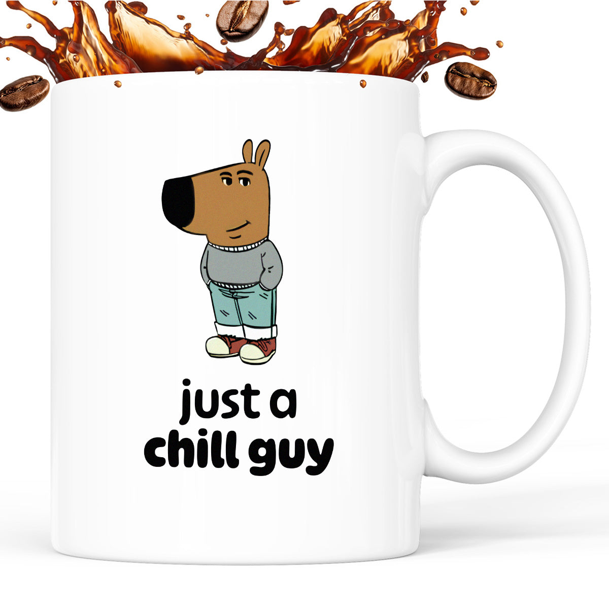 Kubek z nadrukiem "just a chill guy"