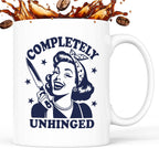 Kubek z nadrukiem "Completely Unhinged"